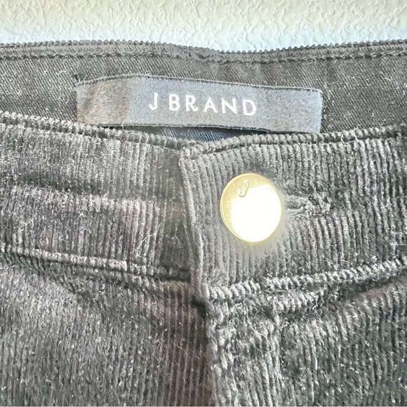 J BRAND Selena Corduroy Pants Black 29 Mid-Rise Cropped Bootcut Modal Blend - Picture 3 of 11